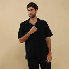 BASEMENT - Camisa Algodón Casual Hombre