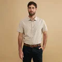 NEWPORT - Camisa 100% Algodón Casual Hombre