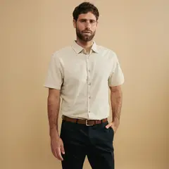 NEWPORT - Camisa 100% Algodón Casual Hombre