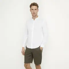 WOLF&HANK - Camisa 100% Lino Casual Regular Fit Hombre