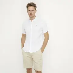 WOLF&HANK - Camisa 100% Lino Casual Regular Fit Hombre