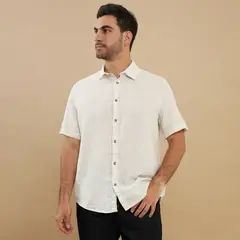 BASEMENT - Camisa Algodón Casual Hombre