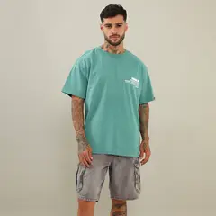 DENIMLAB - Polo Casual Oversize Fit 100% Algodón Hombre