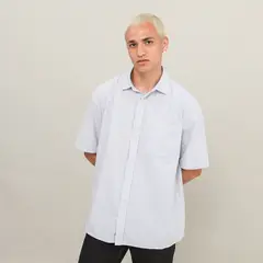 DENIMLAB - Camisa 100% Algodón Boxy Fit Hombre