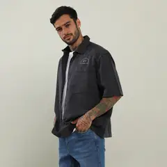 DENIMLAB - Camisa Algodón Boxy Fit Hombre