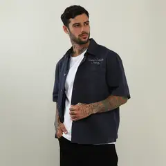 DENIMLAB - Camisa Algodón Boxy Fit Hombre