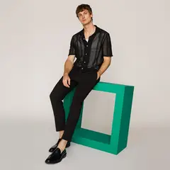 BASEMENT - Camisa Algodón Casual Hombre