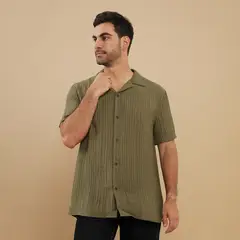 BASEMENT - Camisa Casual Regular Fit Hombre