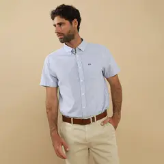 UNIVERSITY CLUB - Camisa 100% Algodón Casual Regular Fit Hombre