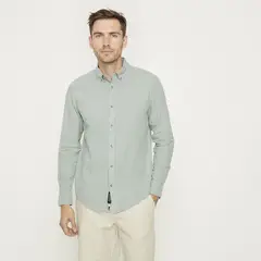 UNIVERSITY CLUB - Camisa Lino Casual Hombre