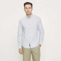 UNIVERSITY CLUB - Camisa Lino Casual Hombre