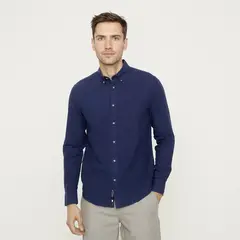 UNIVERSITY CLUB - Camisa Lino Casual Hombre