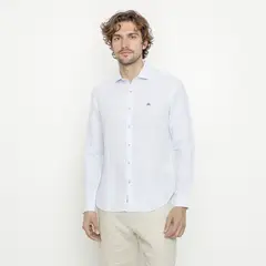 CASCAIS - Camisa 100% Lino Casual Hombre