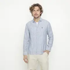 CASCAIS - Camisa 100% Lino Casual Hombre