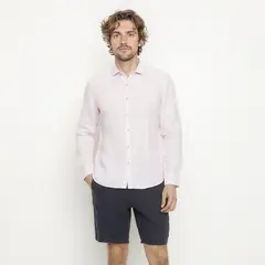 CASCAIS - Camisa 100% Lino Casual Hombre