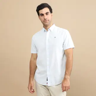 UNIVERSITY CLUB - Camisa 100% Algodón Casual Regular Fit Hombre