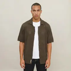 DENIMLAB - Camisa 100% Algodón Baggy Fit Hombre