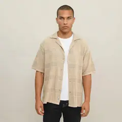 DENIMLAB - Camisa 100% Algodón Baggy Fit Hombre