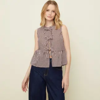 SYBILLA - Blusa Sin Mangas Mujer