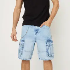 MOSSIMO - Short Jean Cargo Fit Hombre