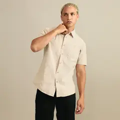 DOO AUSTRALIA - Camisa 100% Algodón Regular Fit Hombre