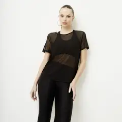 MOSSIMO - Polo Deportivo Manga Corta Mujer