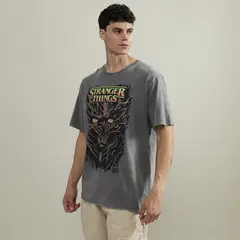 STRANGER THINGS - Polo 100% Algodón Relaxed Fit Hombre