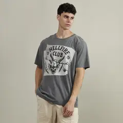 STRANGER THINGS - Polo 100% Algodón Relaxed Fit Hombre