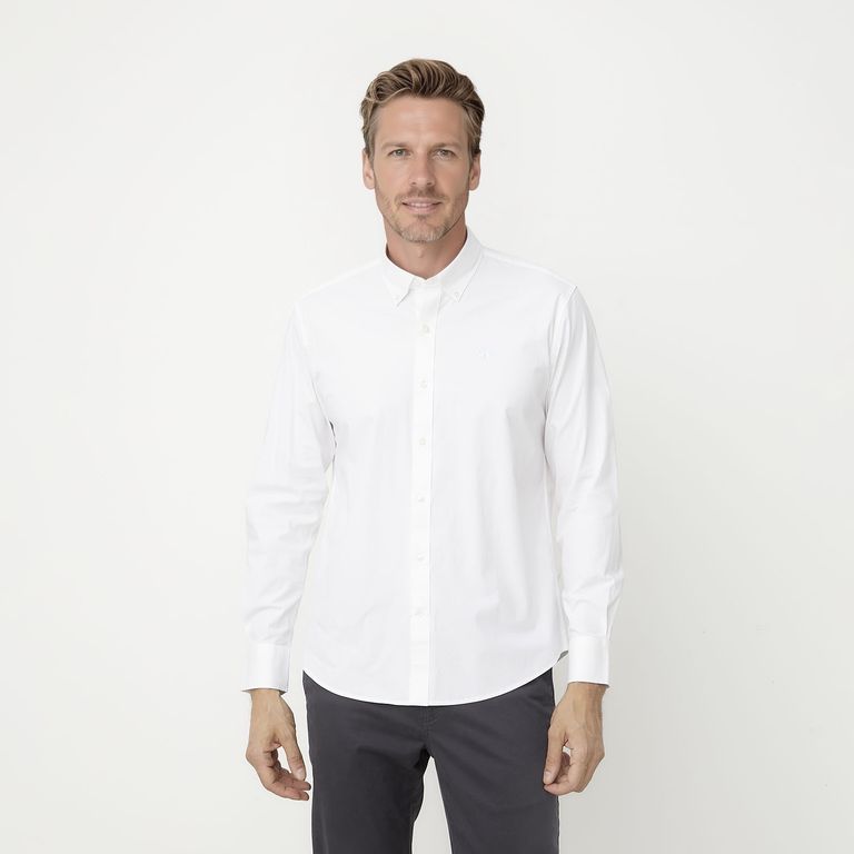 Camisa Algodón Casual Hombre