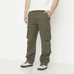 BEARCLIFF - Pantalón Algodón Cargo Fit Casual Hombre