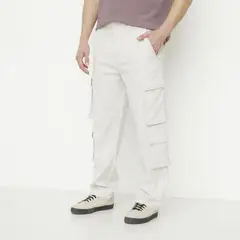 BEARCLIFF - Pantalón Algodón Cargo Fit Casual Hombre