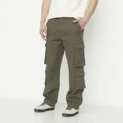 BEARCLIFF - Pantalón Algodón Cargo Fit Casual Hombre