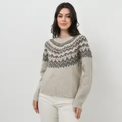 UNIVERSITY CLUB - Chompa Manga Larga Mujer