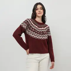 UNIVERSITY CLUB - Chompa Manga Larga Mujer