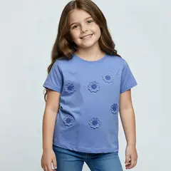 YAMP - Polo Manga Corta Niña Algodón