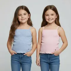 YAMP - Polo Niña Pack X2 Algodón