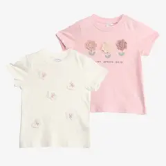 YAMP - Polo Niña Pack X2 Manga Corta Algodón