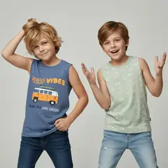 YAMP - Polo Niño Pack X2 Algodón