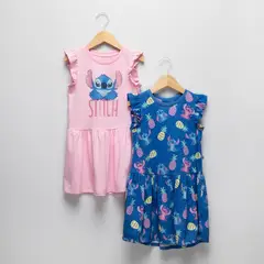 DISNEY - Vestido Niña Pack X2 Lilo Y Stitch