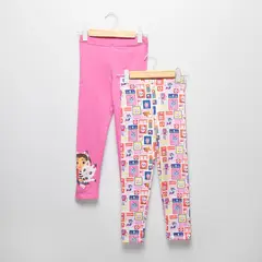 LA CASA DE GABBY - Legging Niña Pack X2 Algodón Gabbys Dollhouse