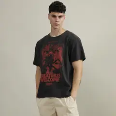 STRANGER THINGS - Polo 100% Algodón Relaxed Fit Hombre