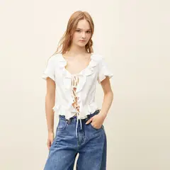 SYBILLA - Blusa Manga Corta Mujer