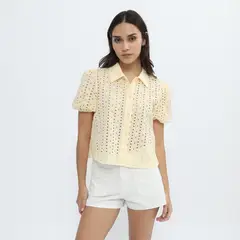 SYBILLA - Blusa Manga Corta Mujer