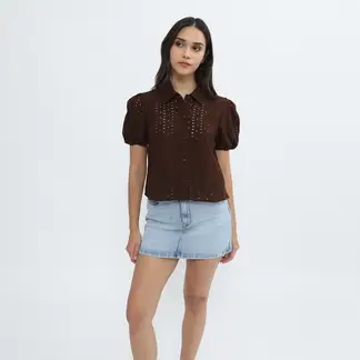 SYBILLA - Blusa Manga Corta Mujer