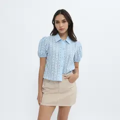 SYBILLA - Blusa Manga Corta Mujer