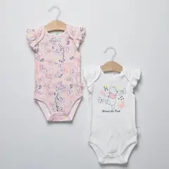 WINNIE THE POOH - Body Bebé Niña Pack X2