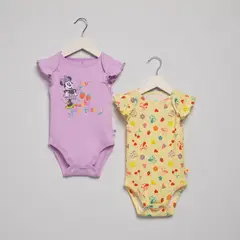 MINNIE - Body Bebé Niña Pack X2