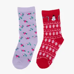 YAMP - Medias Niña Navidad Pack X2 Algodón
