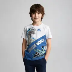 JURASSIC WORLD - Polo Manga Corta Niño Algodón