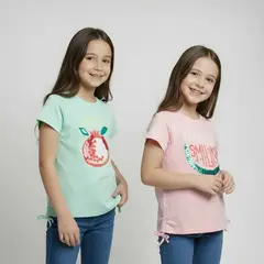 YAMP - Polo Niña Pack X2 Algodón